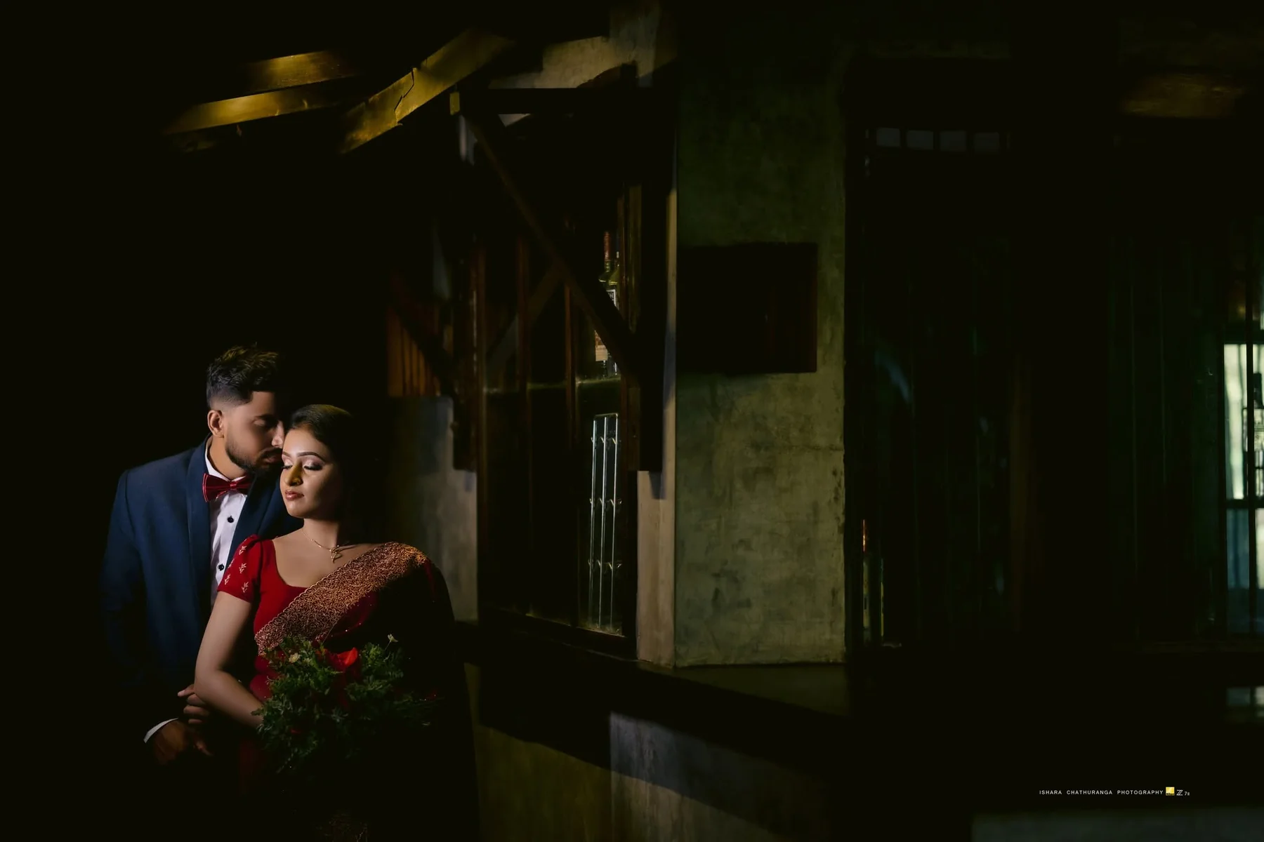 Cinematic couple portrait