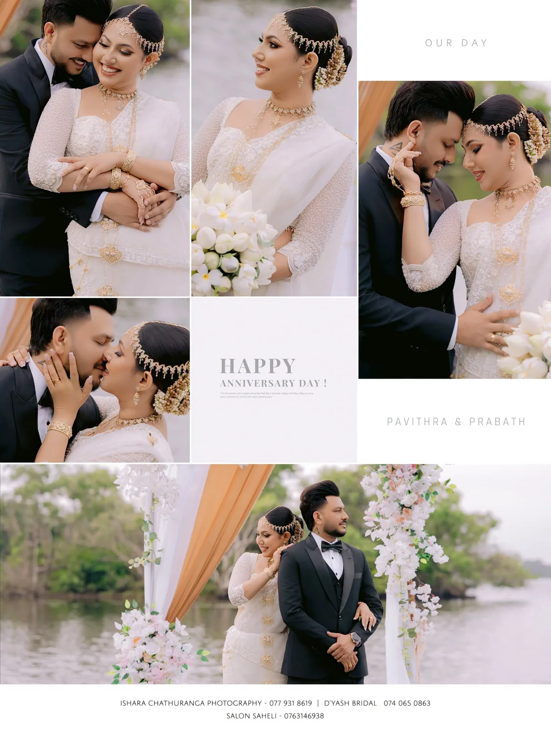 Wedding album collage
